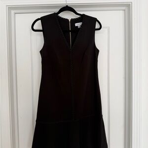 Calvin Klein Black V-Neck Mini Dress